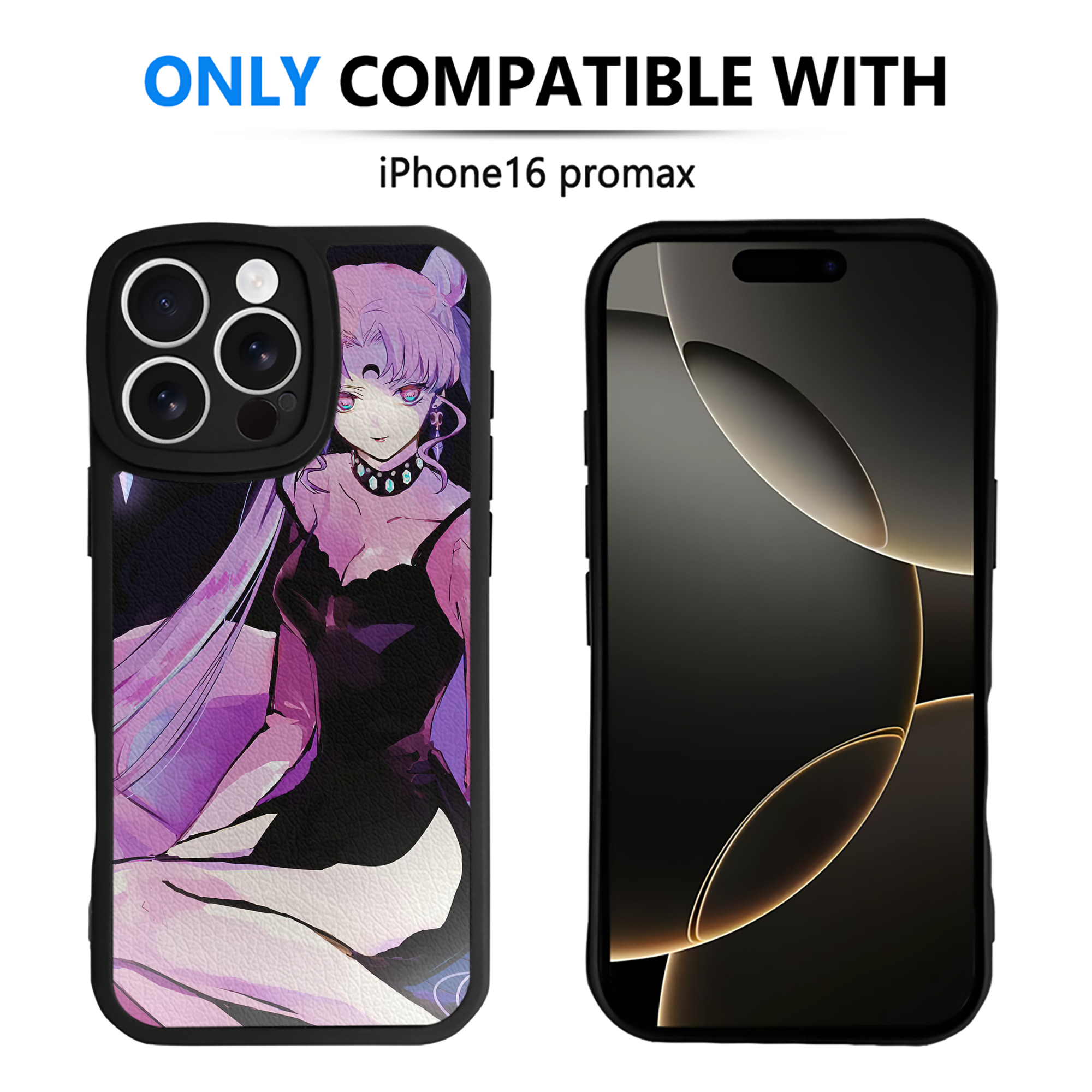 （画像用） 美少女戦士セーラームーン Sailor Moon 【iPhone 16シリーズ対応】シリコンスマホケース（レザー調） 材質：シリコン